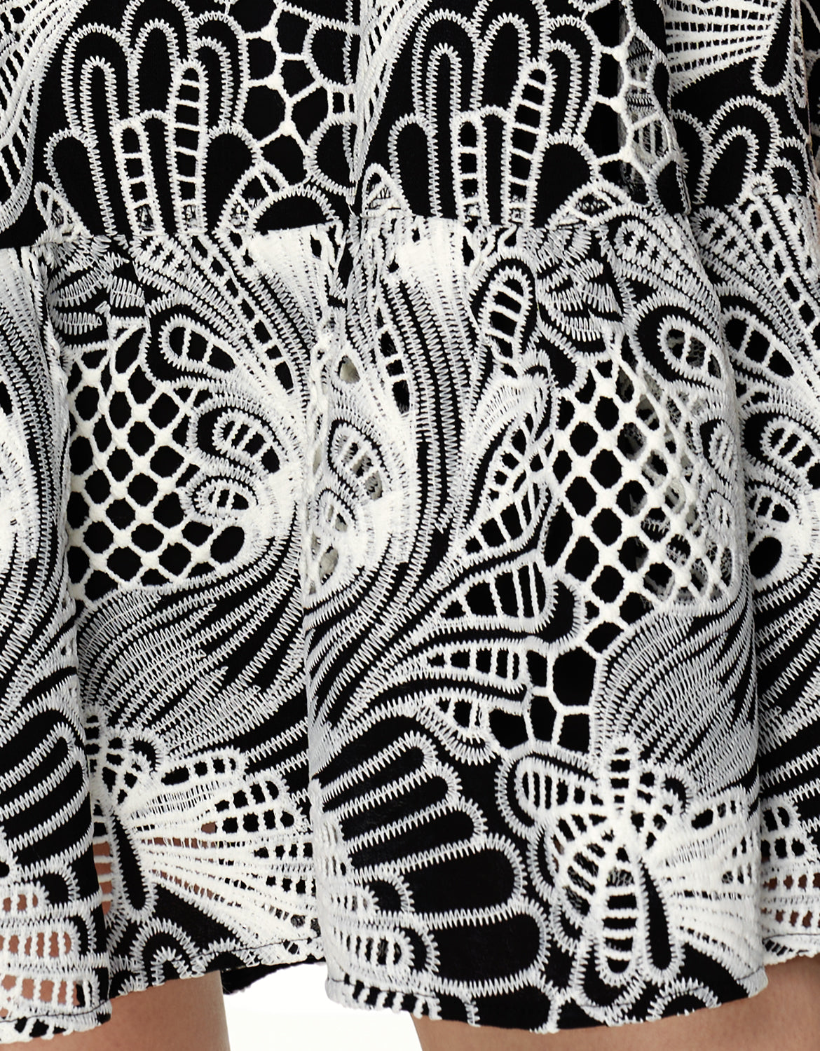 Cutwork Embroidery Sleeveless Dress