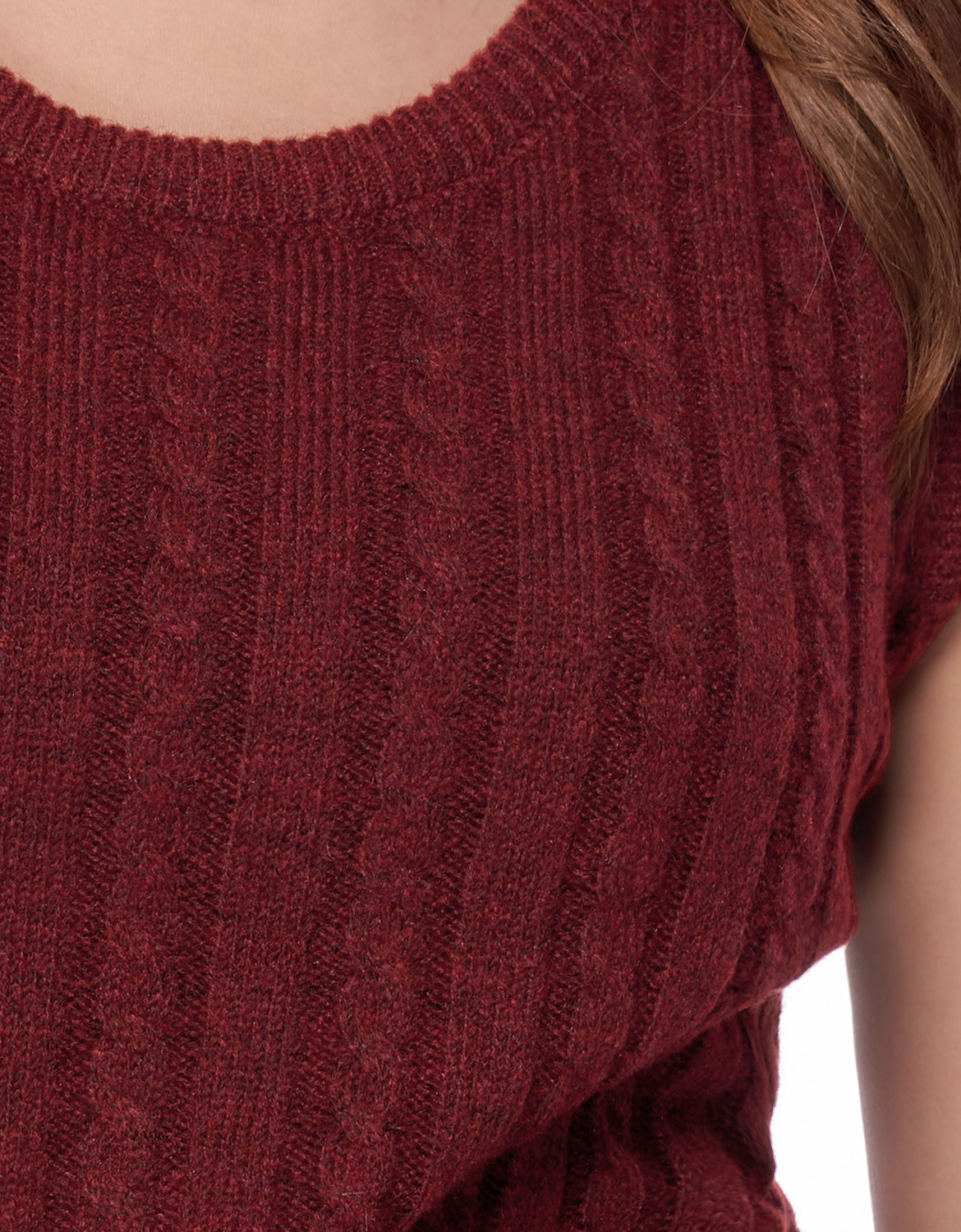 Wide Shoulder Knit Top