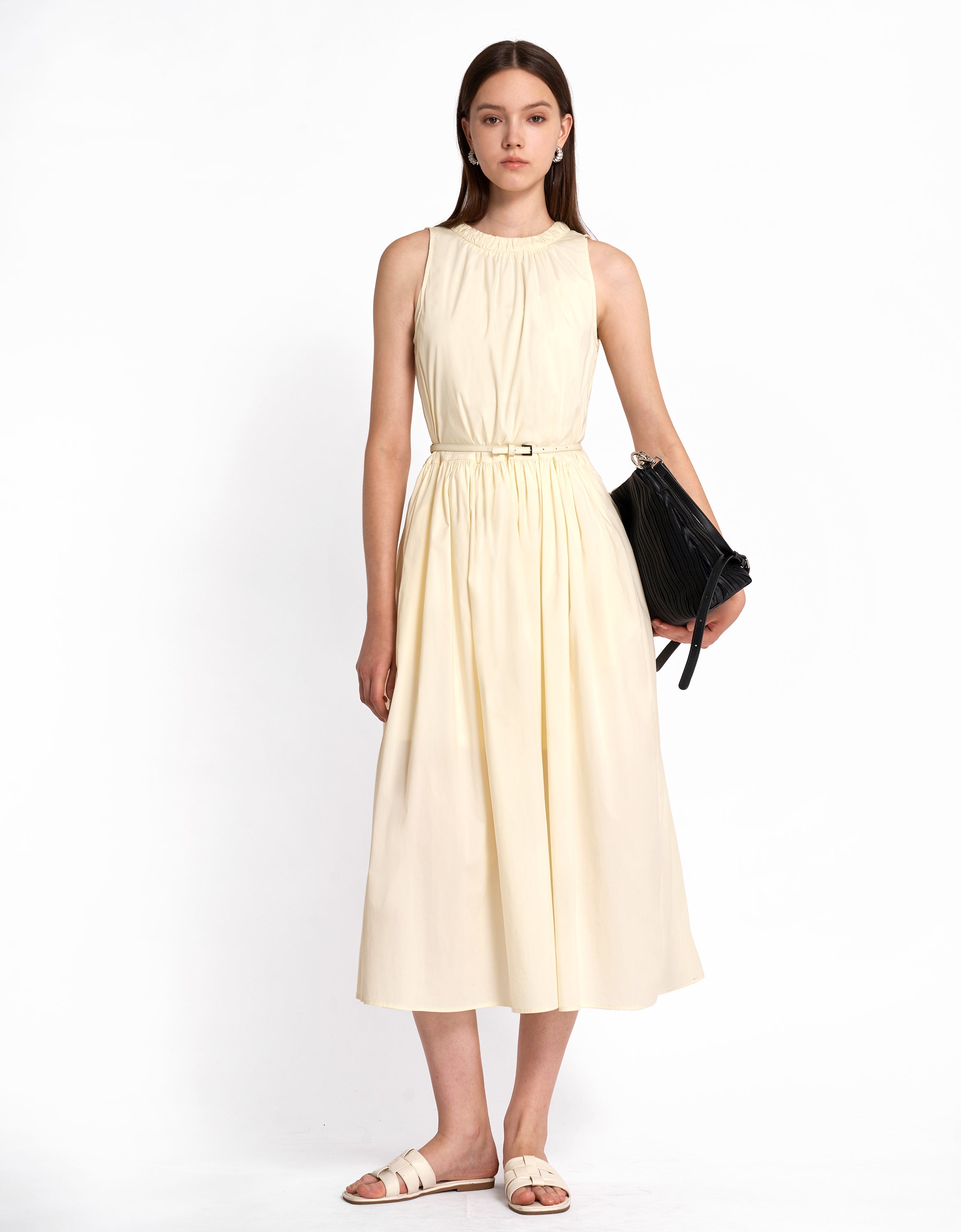 Sleeveless Ruching Dress Hong Kong