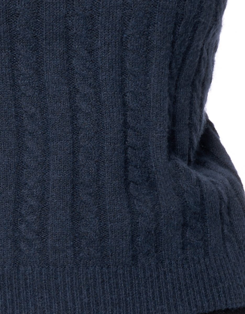 Wide Shoulder Knit Top