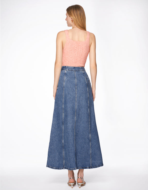 Denim Maxi Skirt