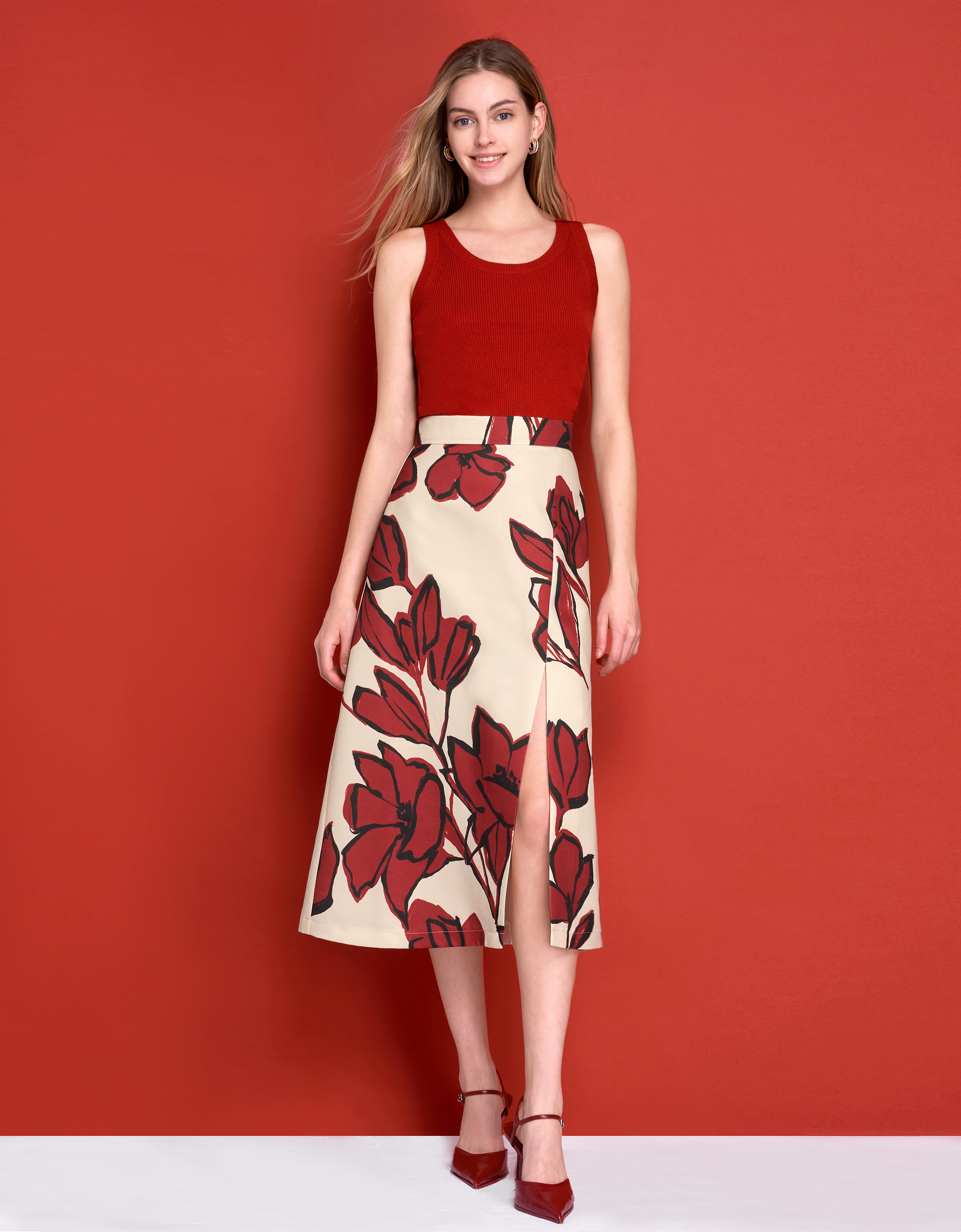 red floral(a25495)