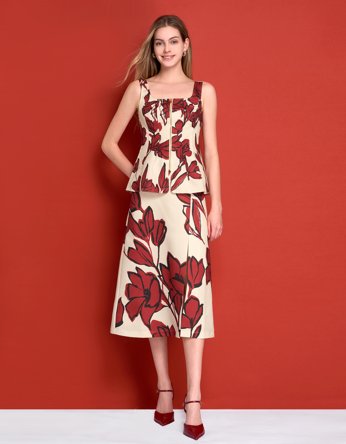 red floral(a25498)