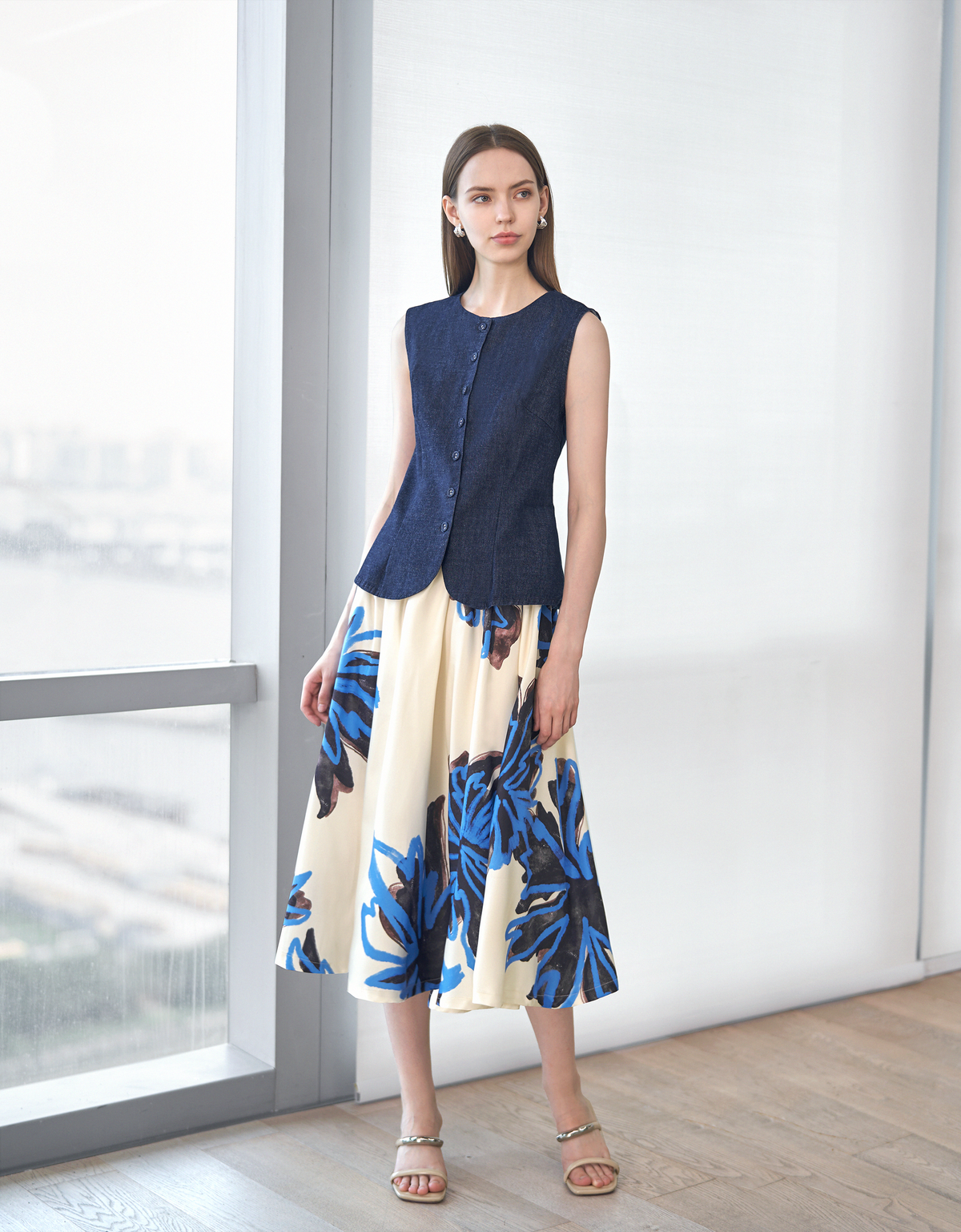 blue florals(a26216)