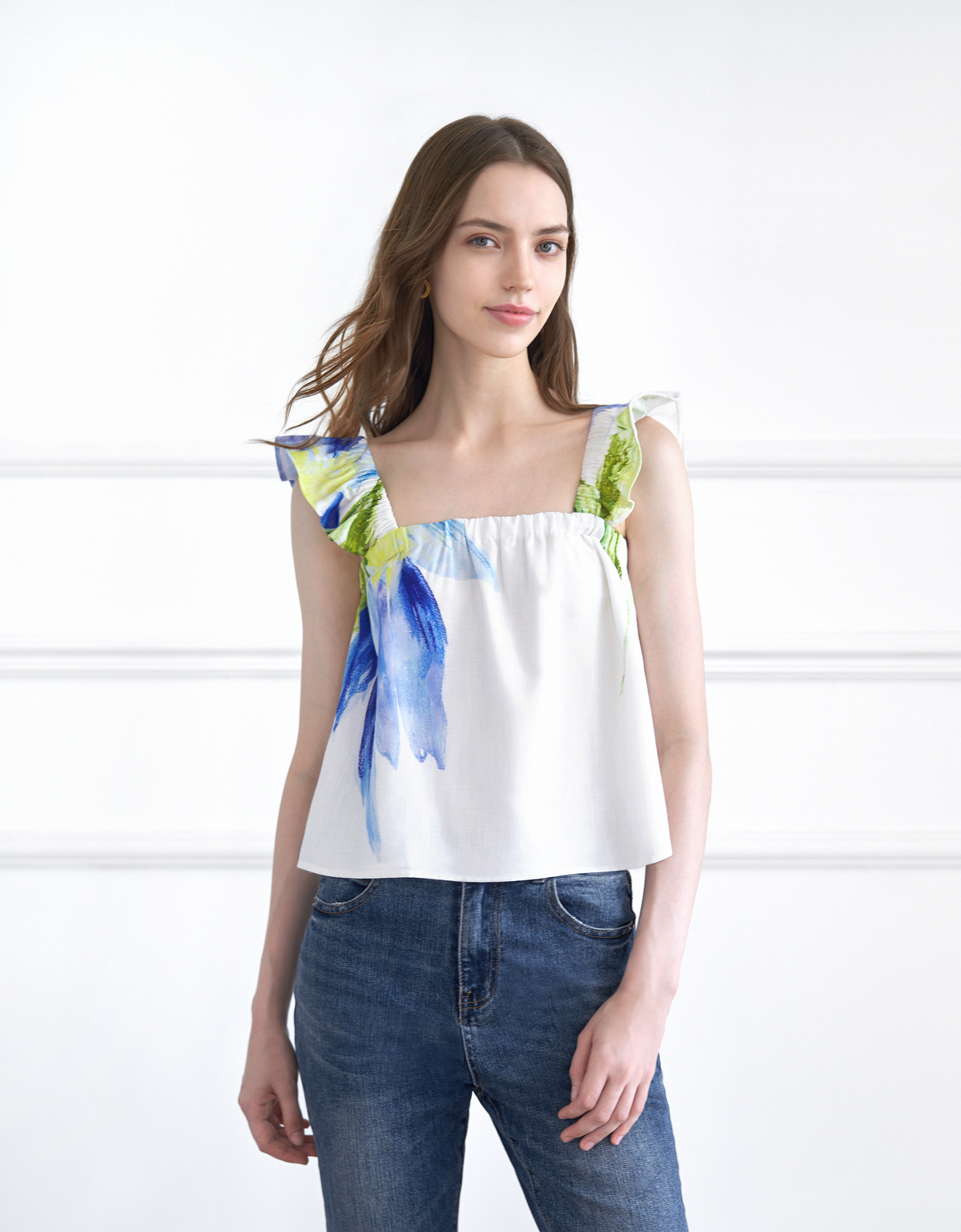 blue floral(a26446)