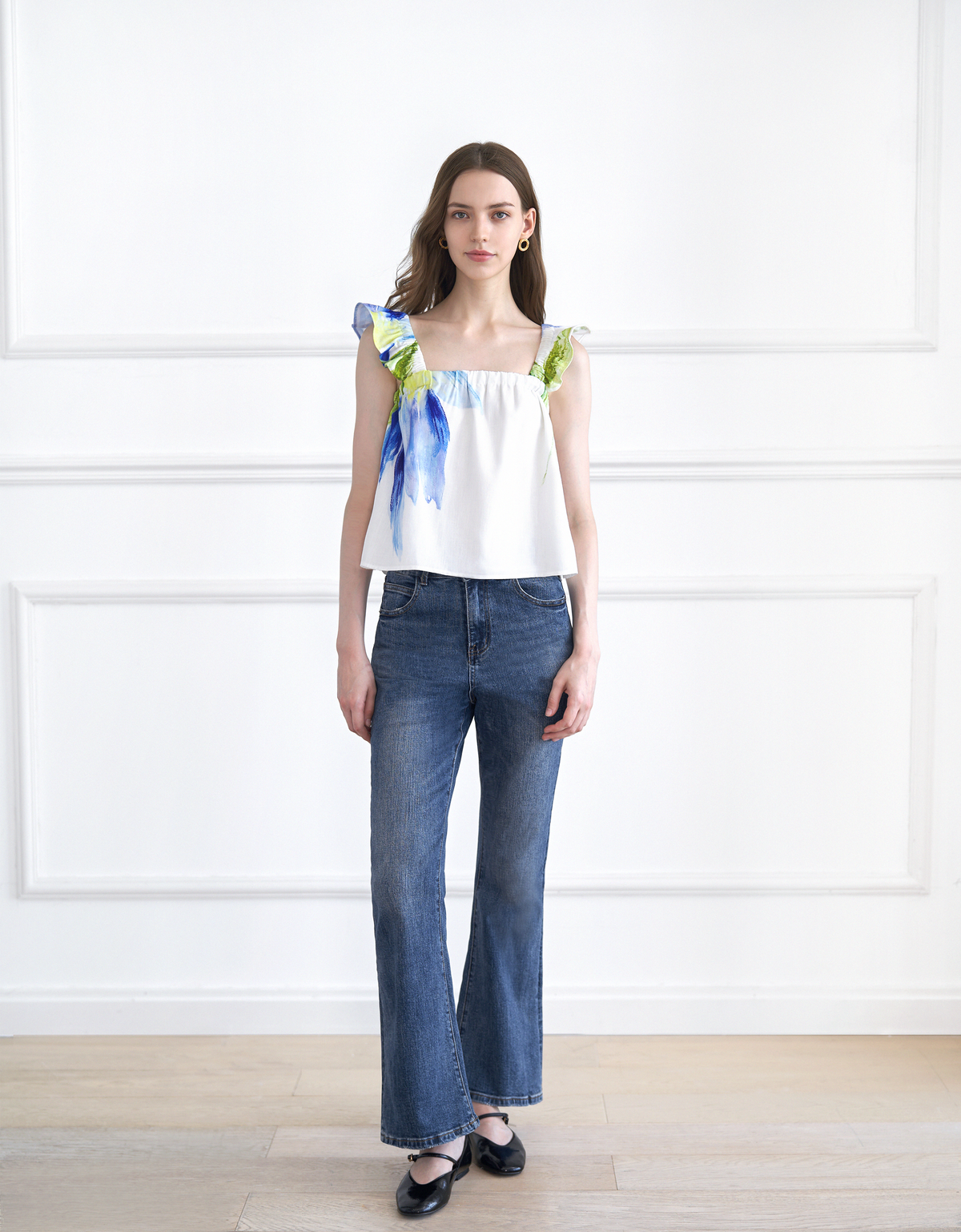blue floral(a26446)