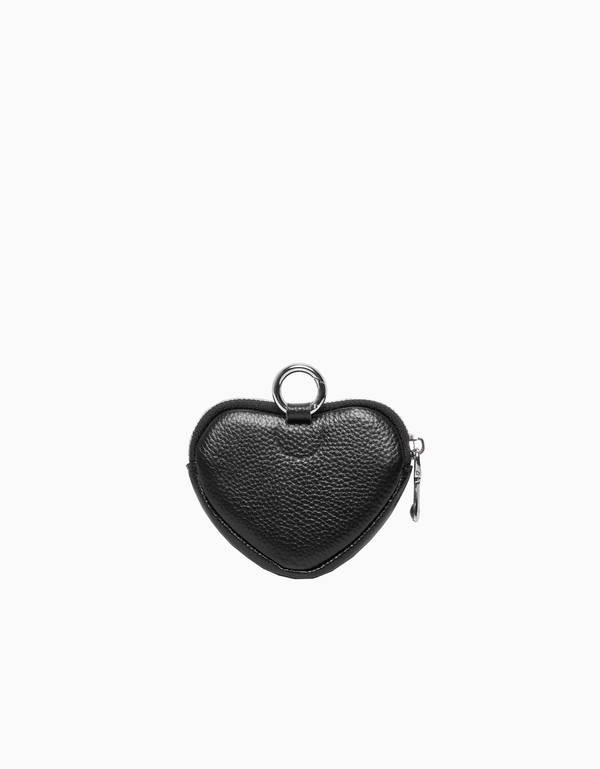 Heart-shaped Mini Leather Purse