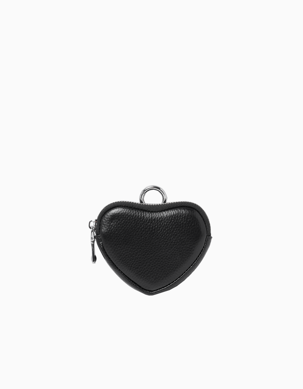 Heart-shaped Mini Leather Purse