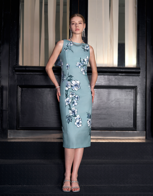 blue floral(a27177)
