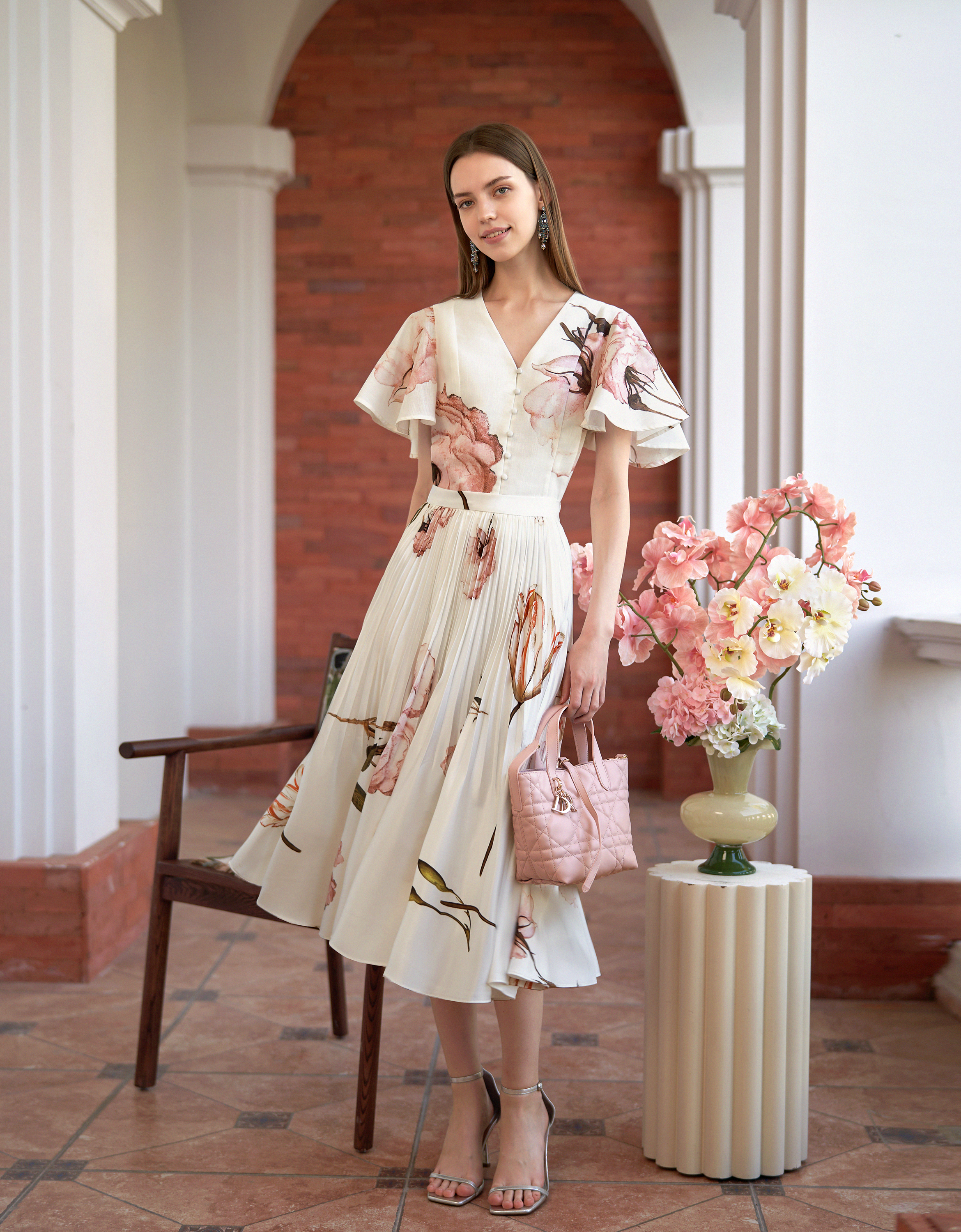 pink florals(a28171)