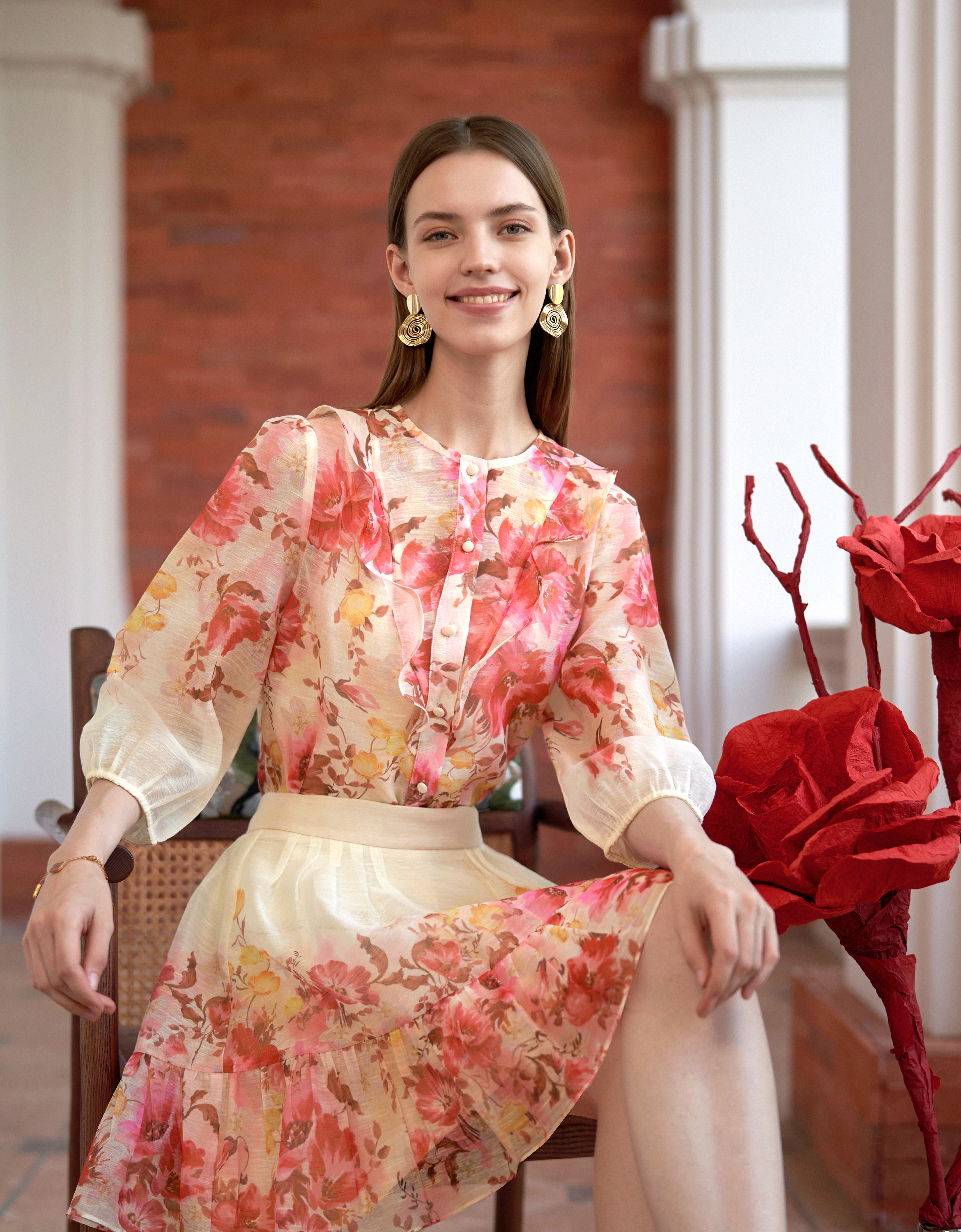 pink florals(a28426)