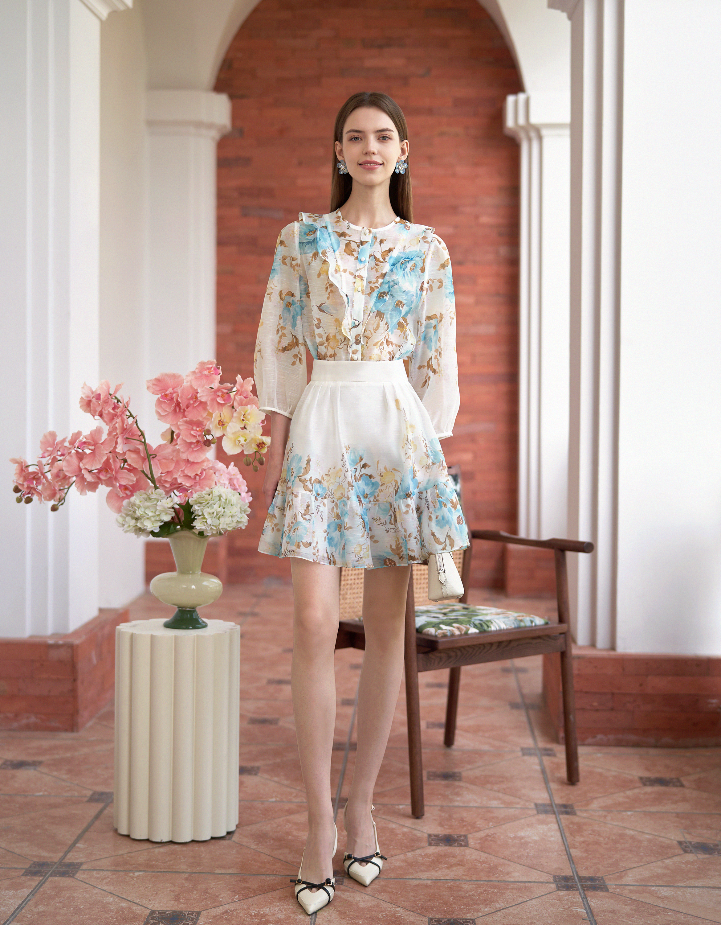 blue florals(a28426)