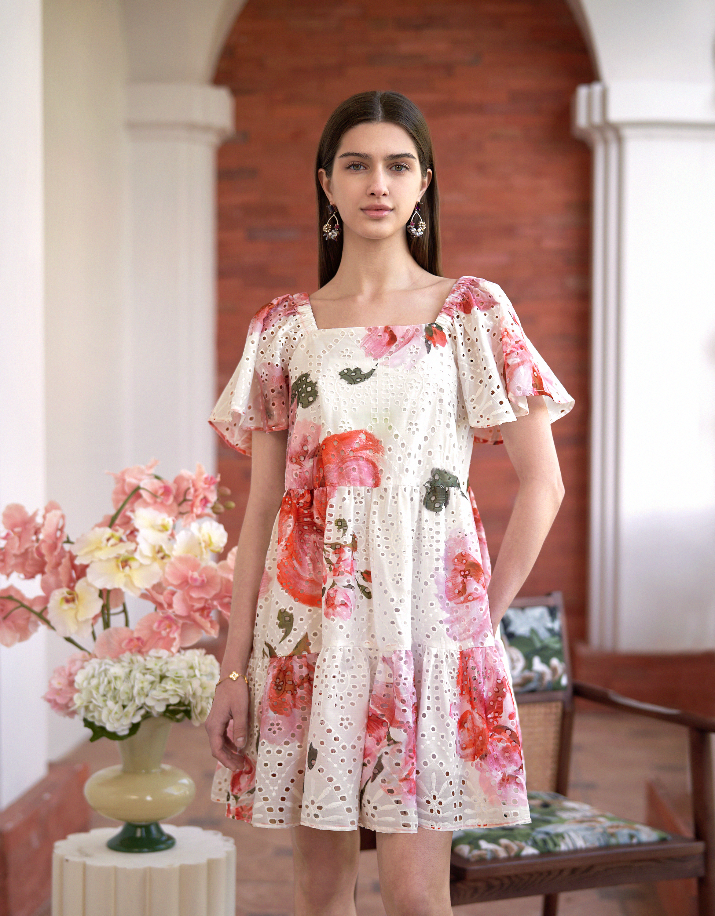 pink florals(a28491)