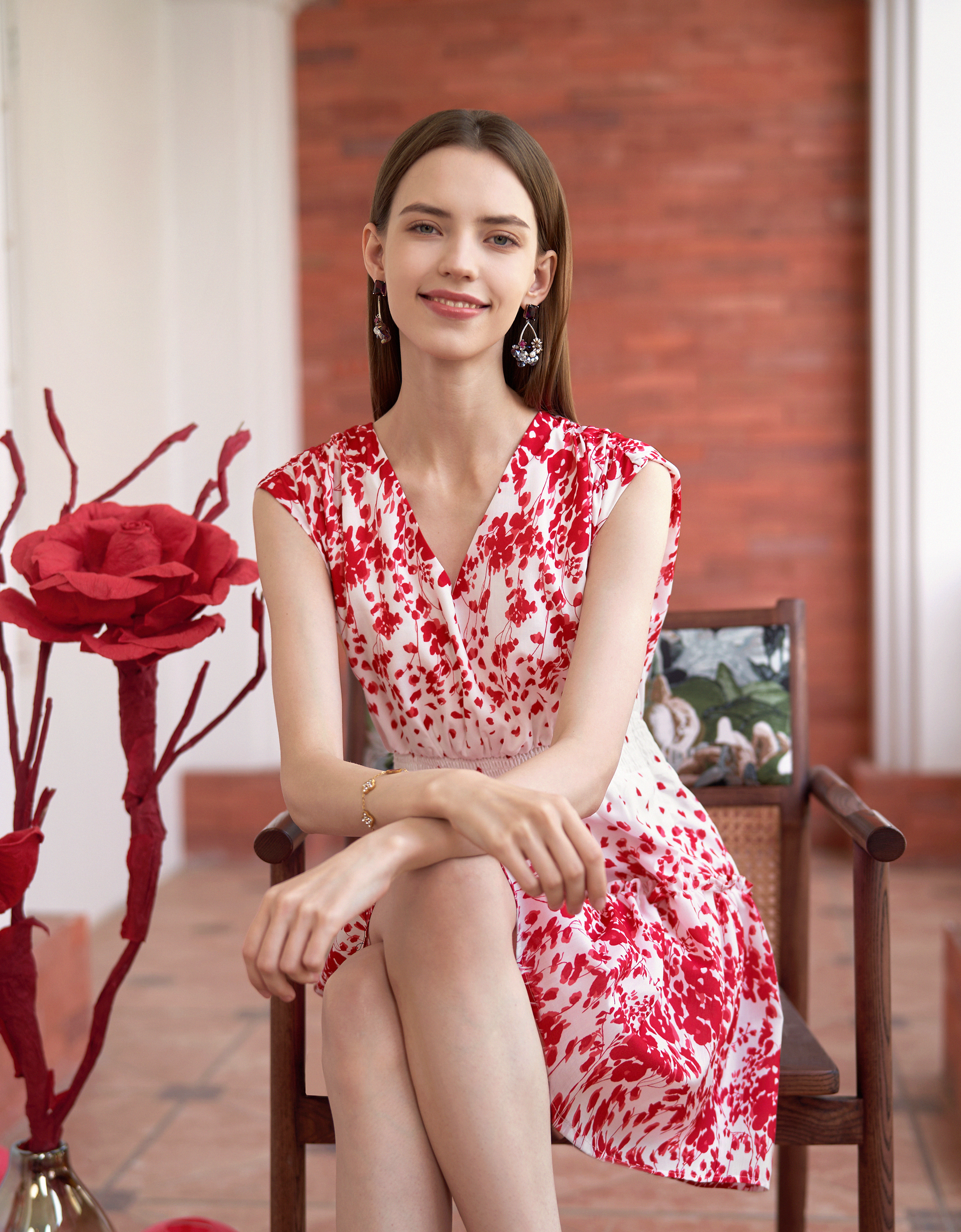 red florals(a28641)