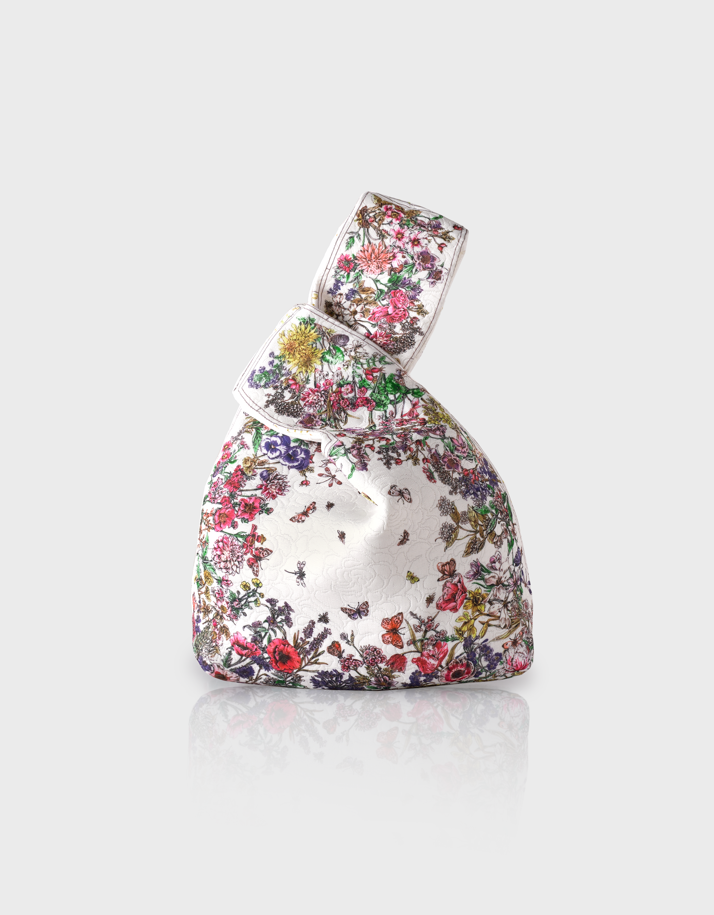 Botanical Print Reversible Hand Bag