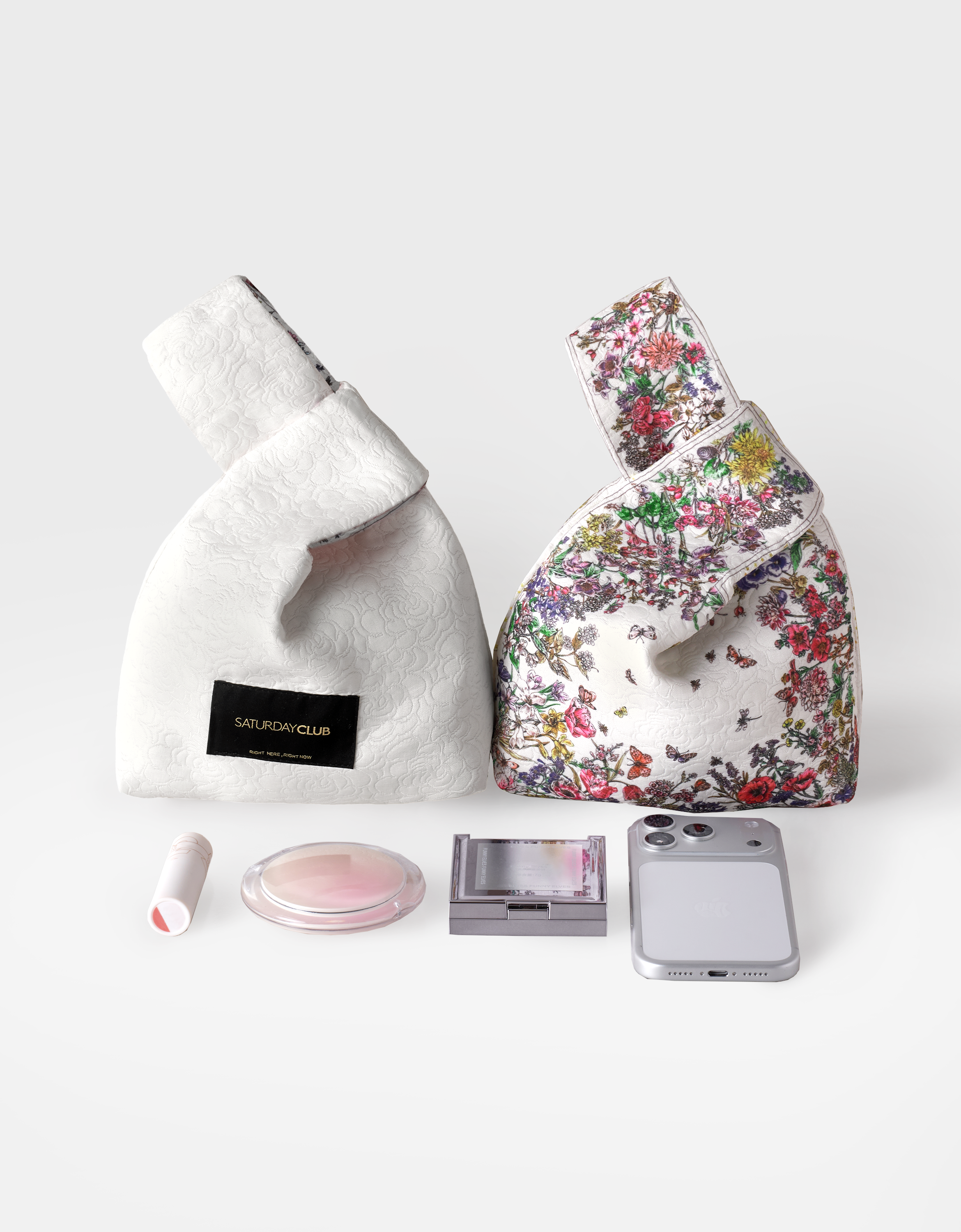 Botanical Print Reversible Hand Bag