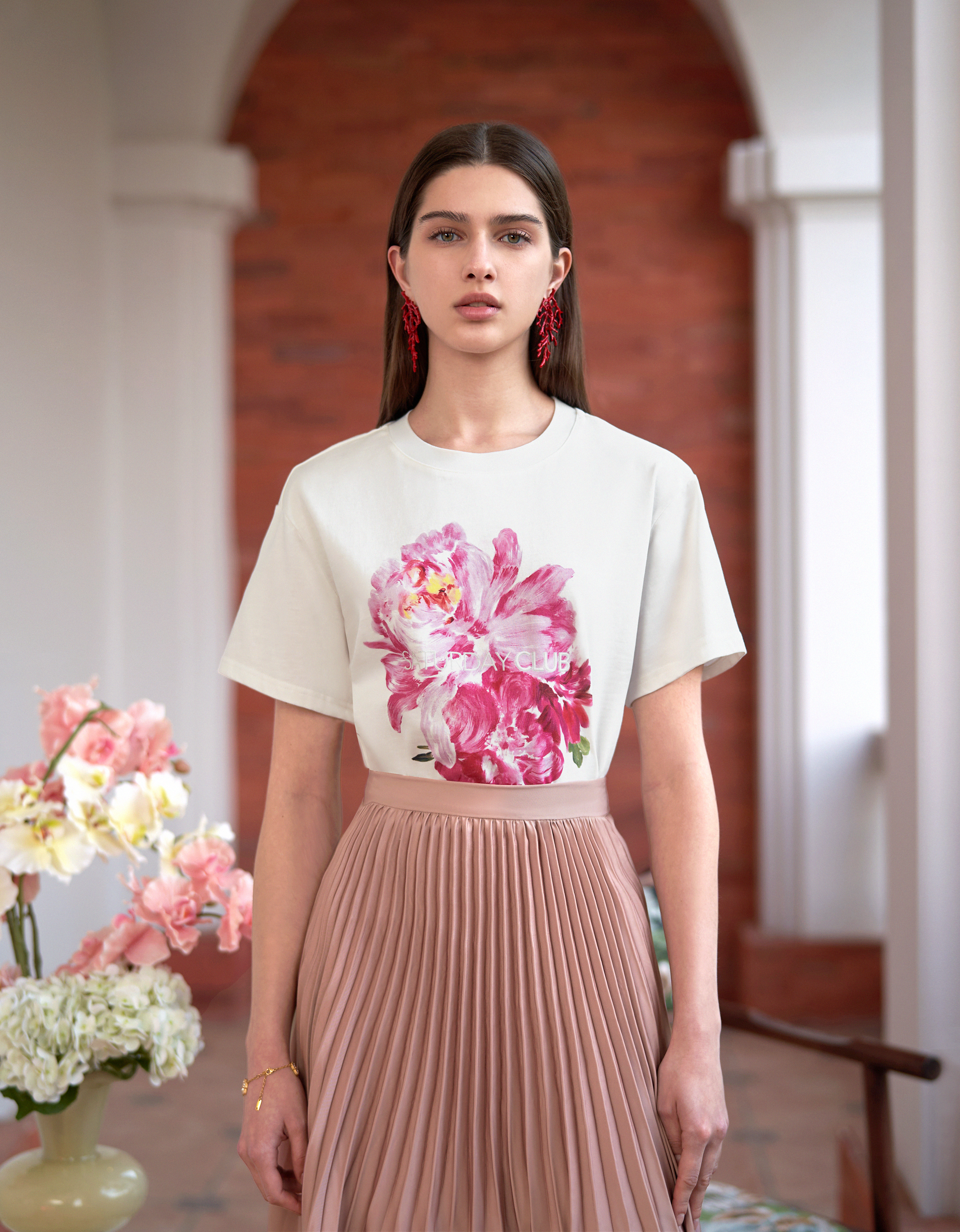 pink florals(a28760)