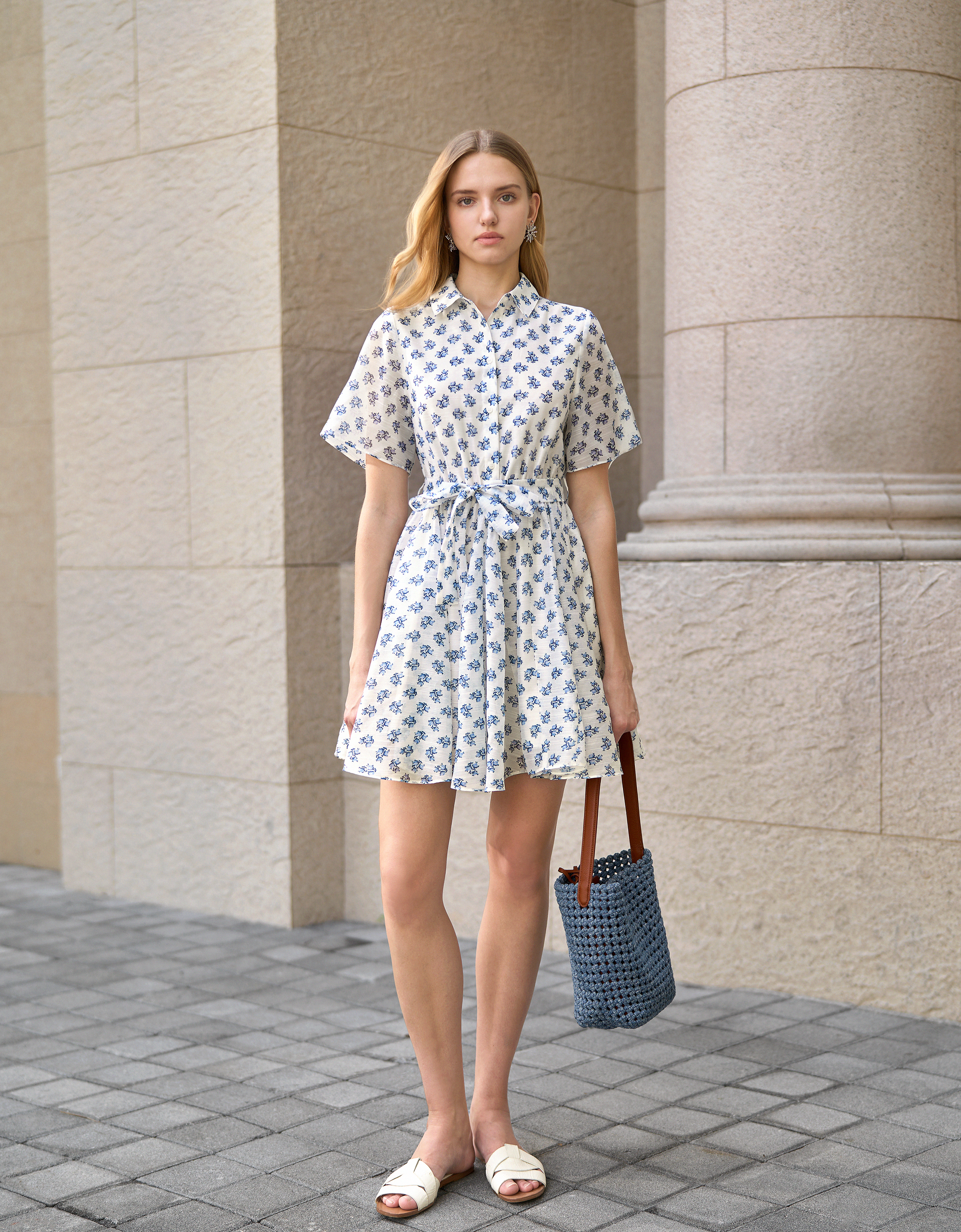 blue florals(a29405)