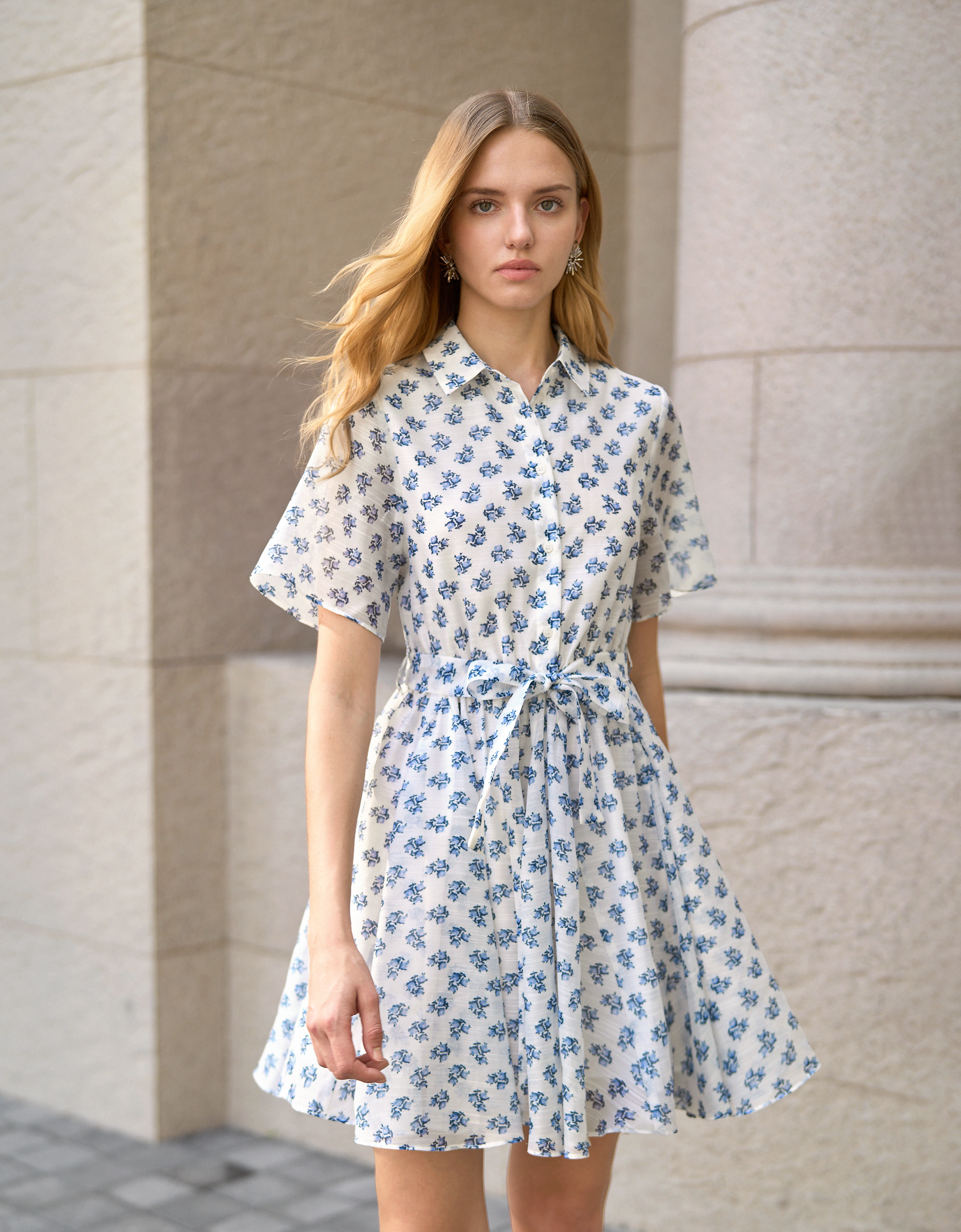 blue florals(a29405)