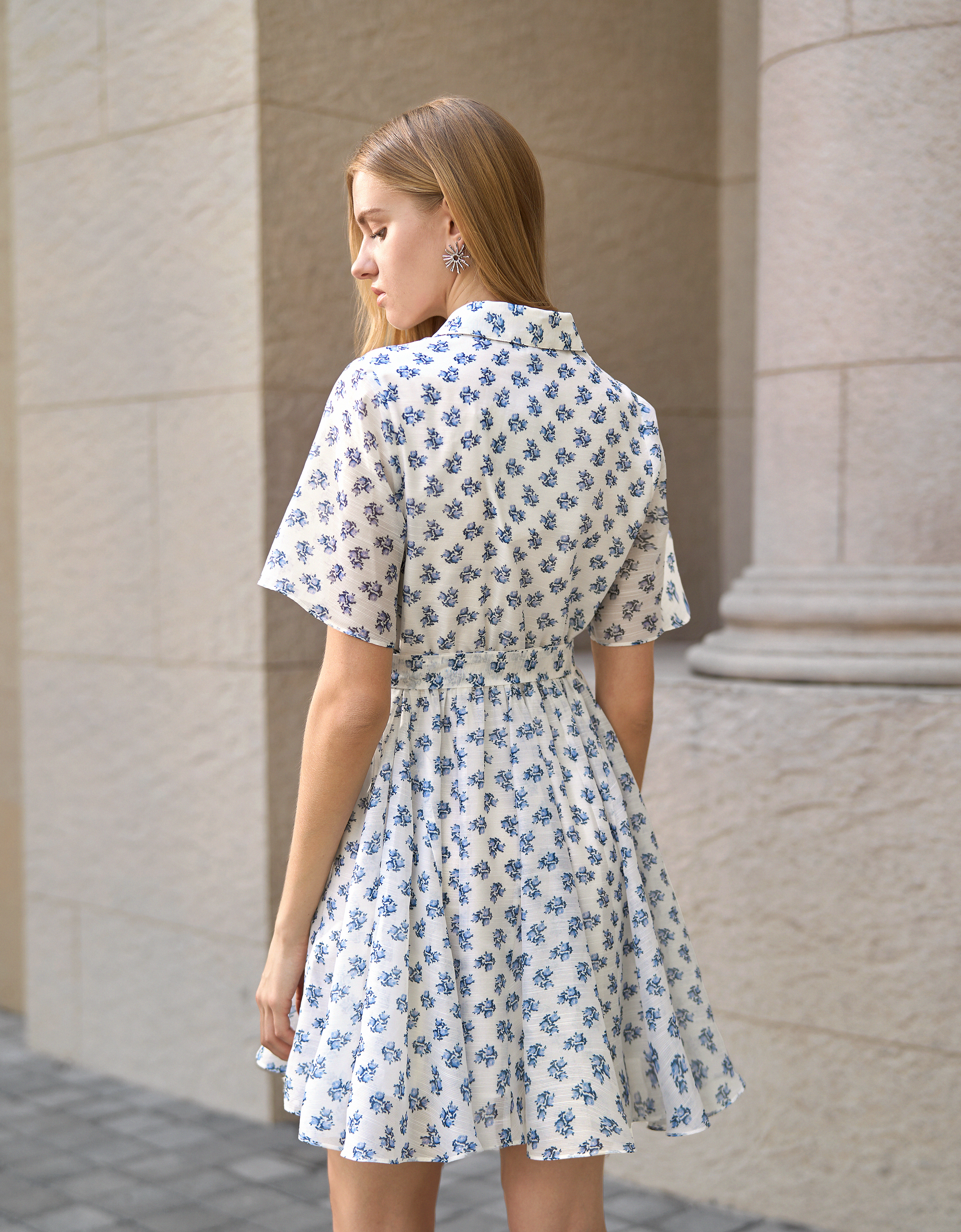 blue florals(a29405)