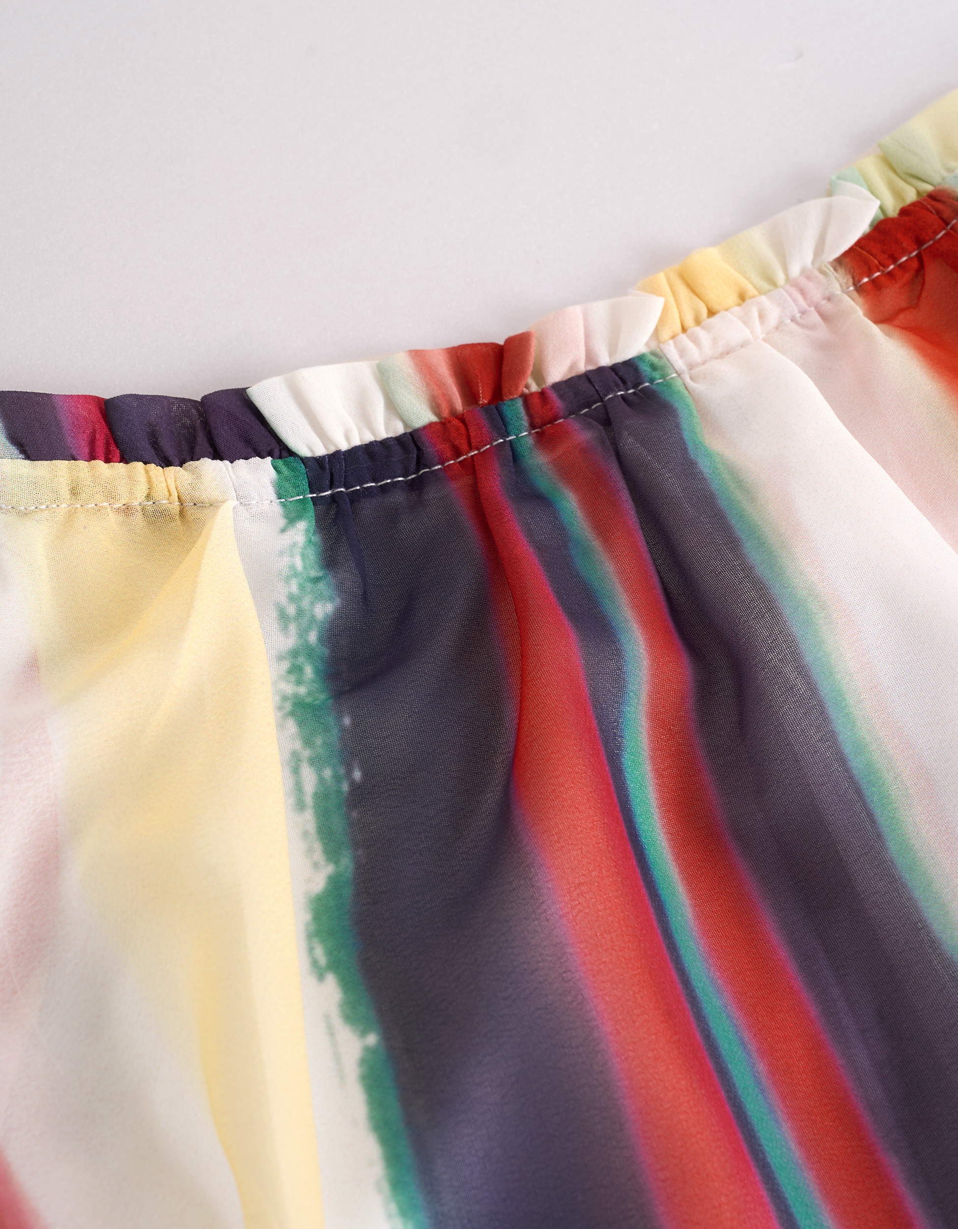 multicolor stripe print(a29993)