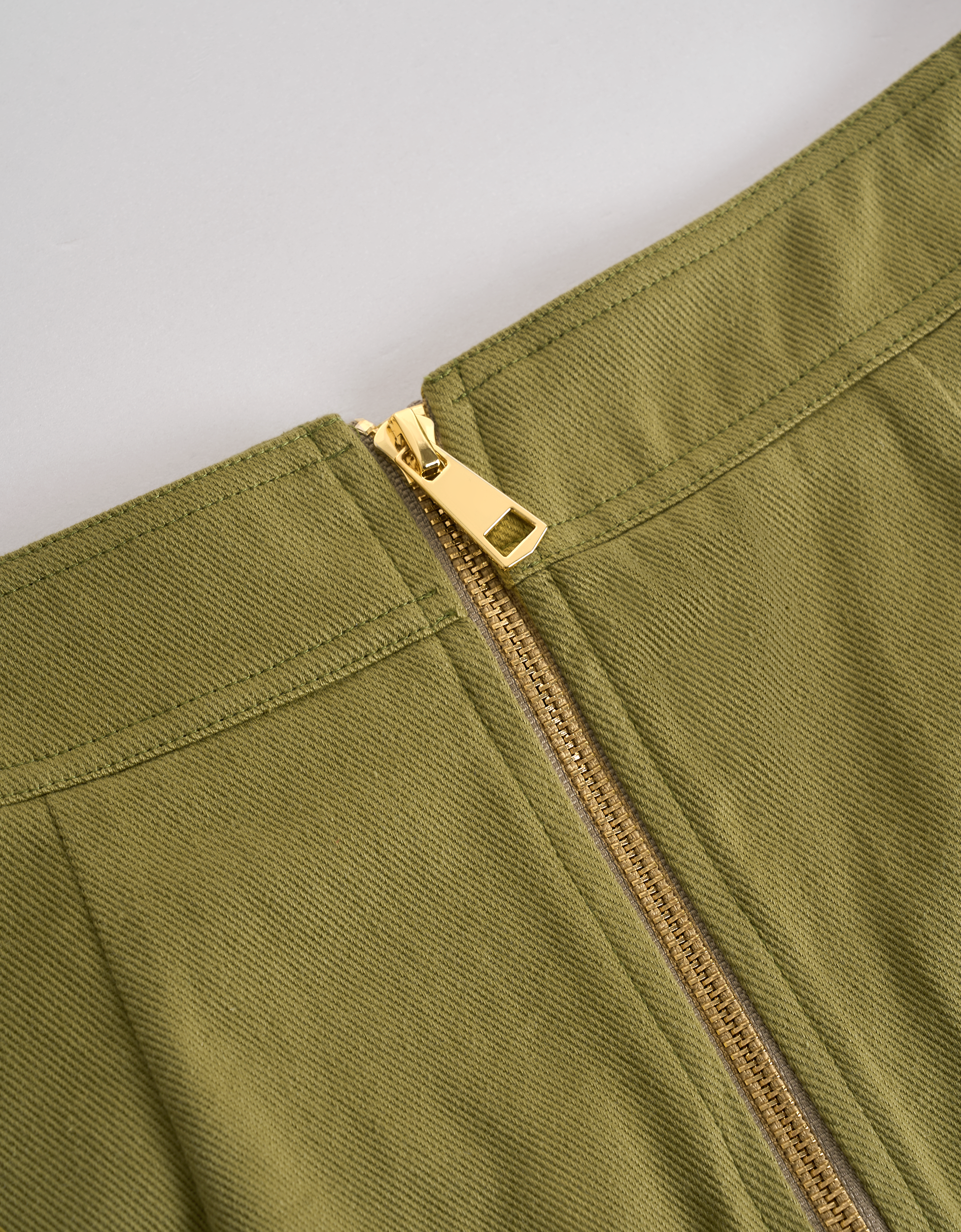Scallop Hem Embroidered A-line Skirt