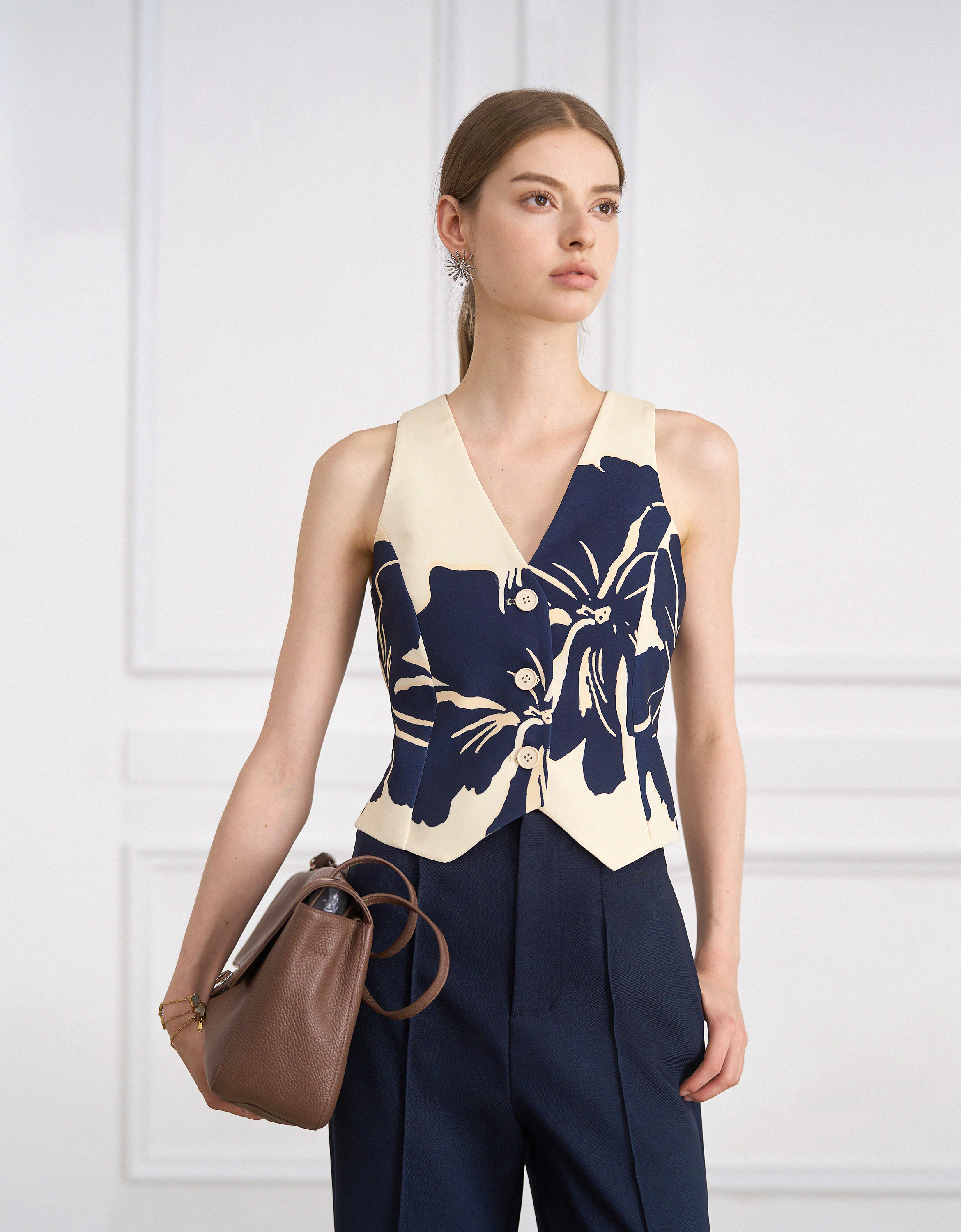 apricot & navy(a30220)