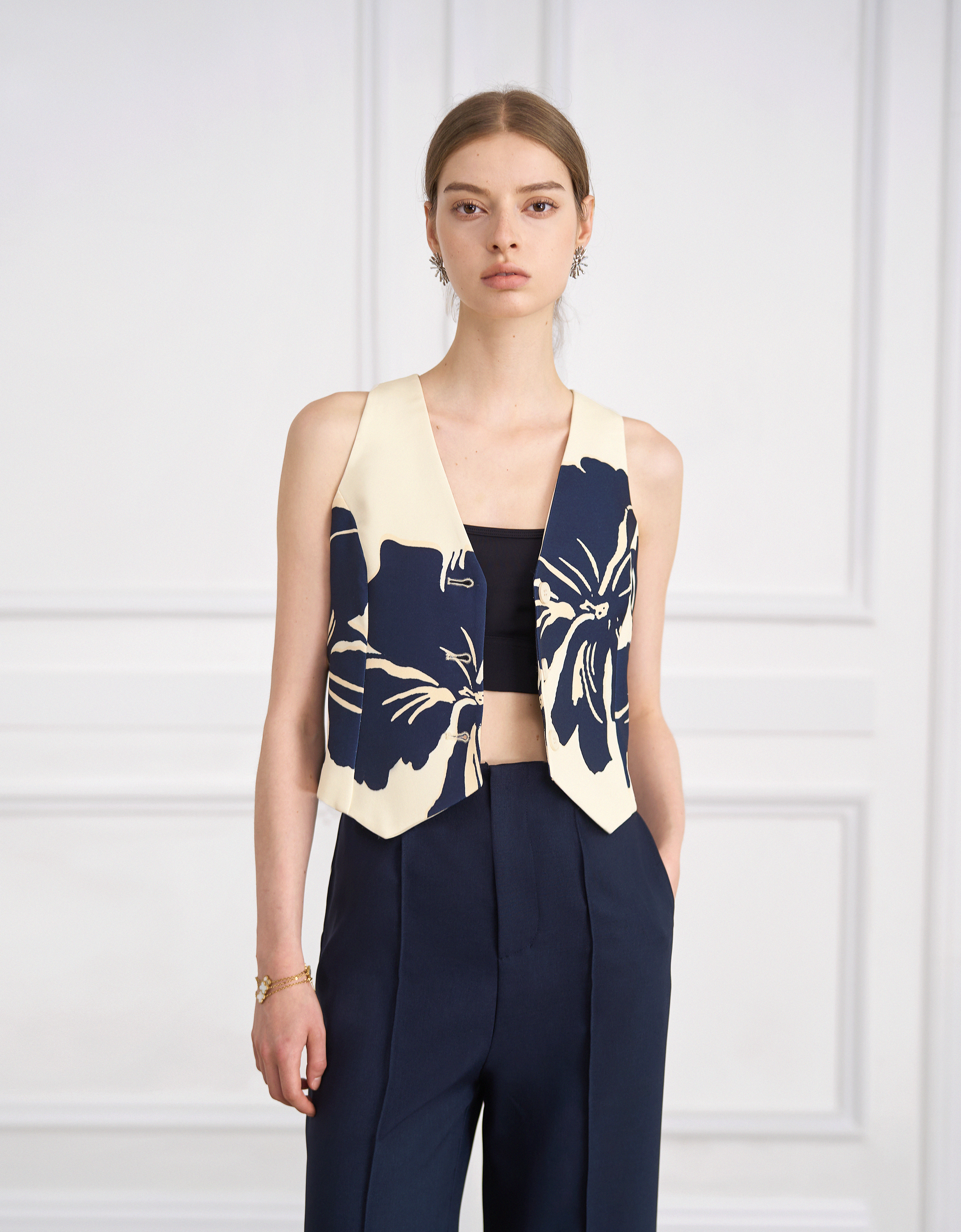 apricot & navy(a30220)