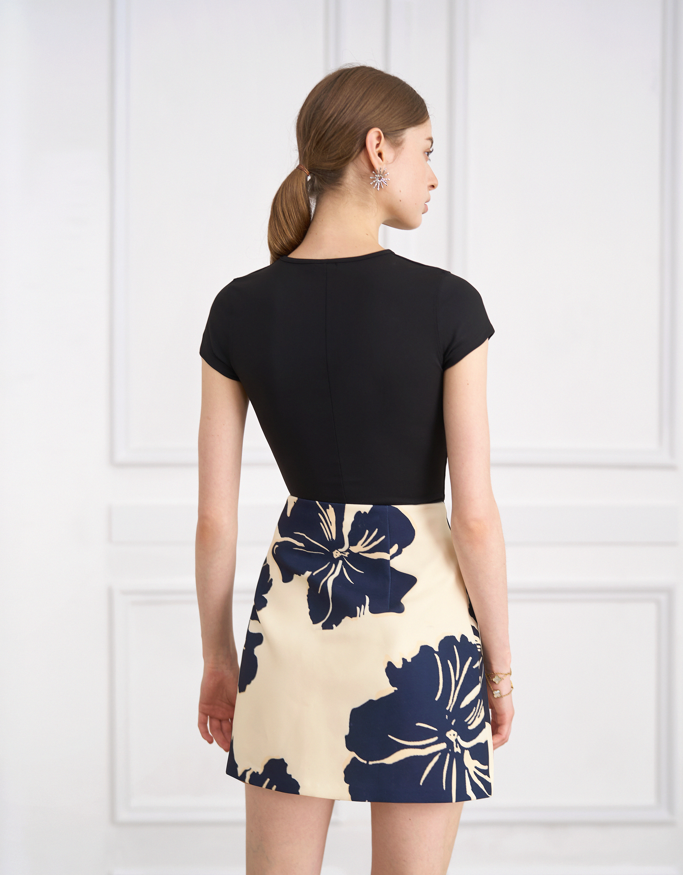 apricot & navy(a30221)