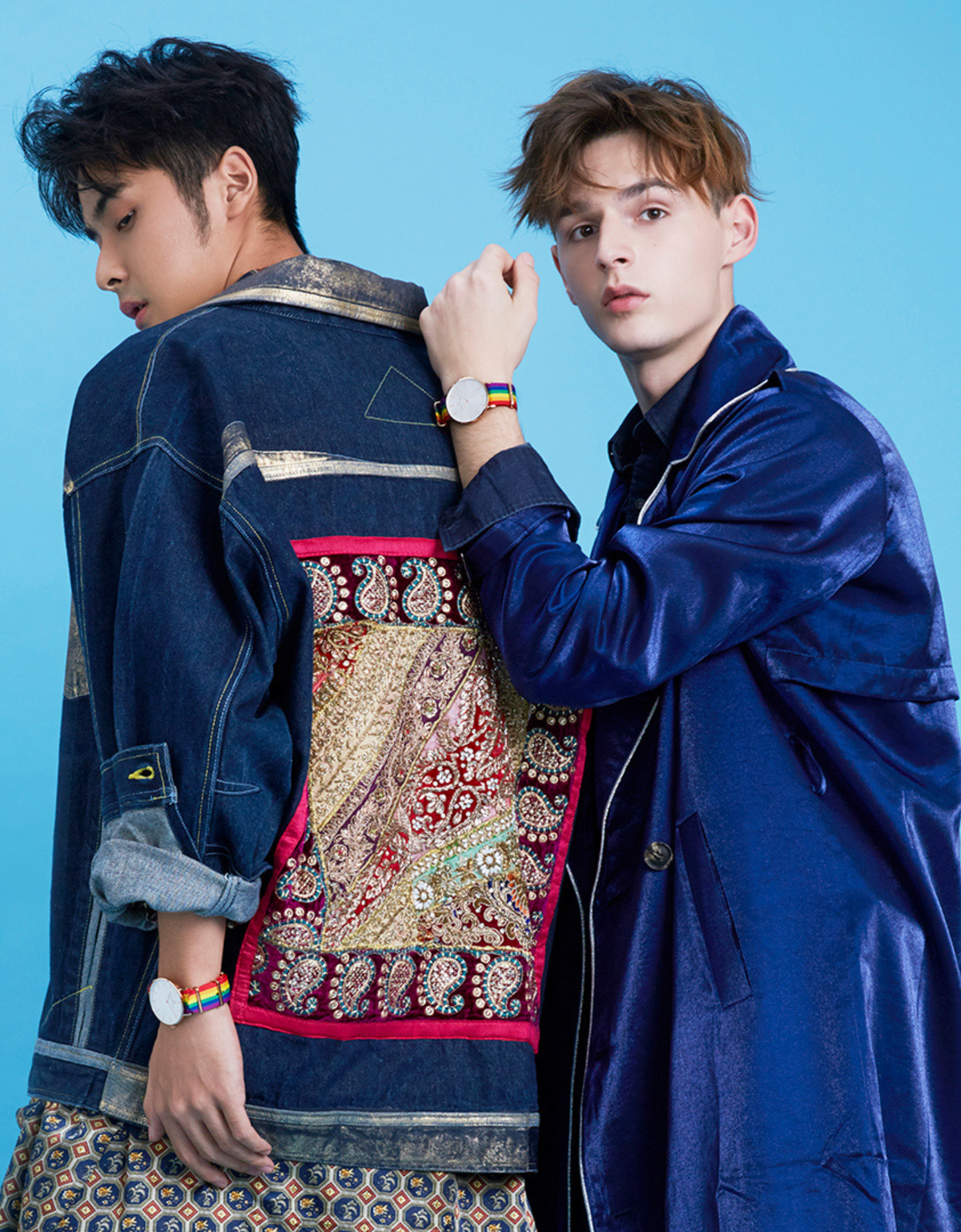 BLACK BY BLUE BRAVE Love Wins 40mm Rose Gold Case Nylon Strap Watch