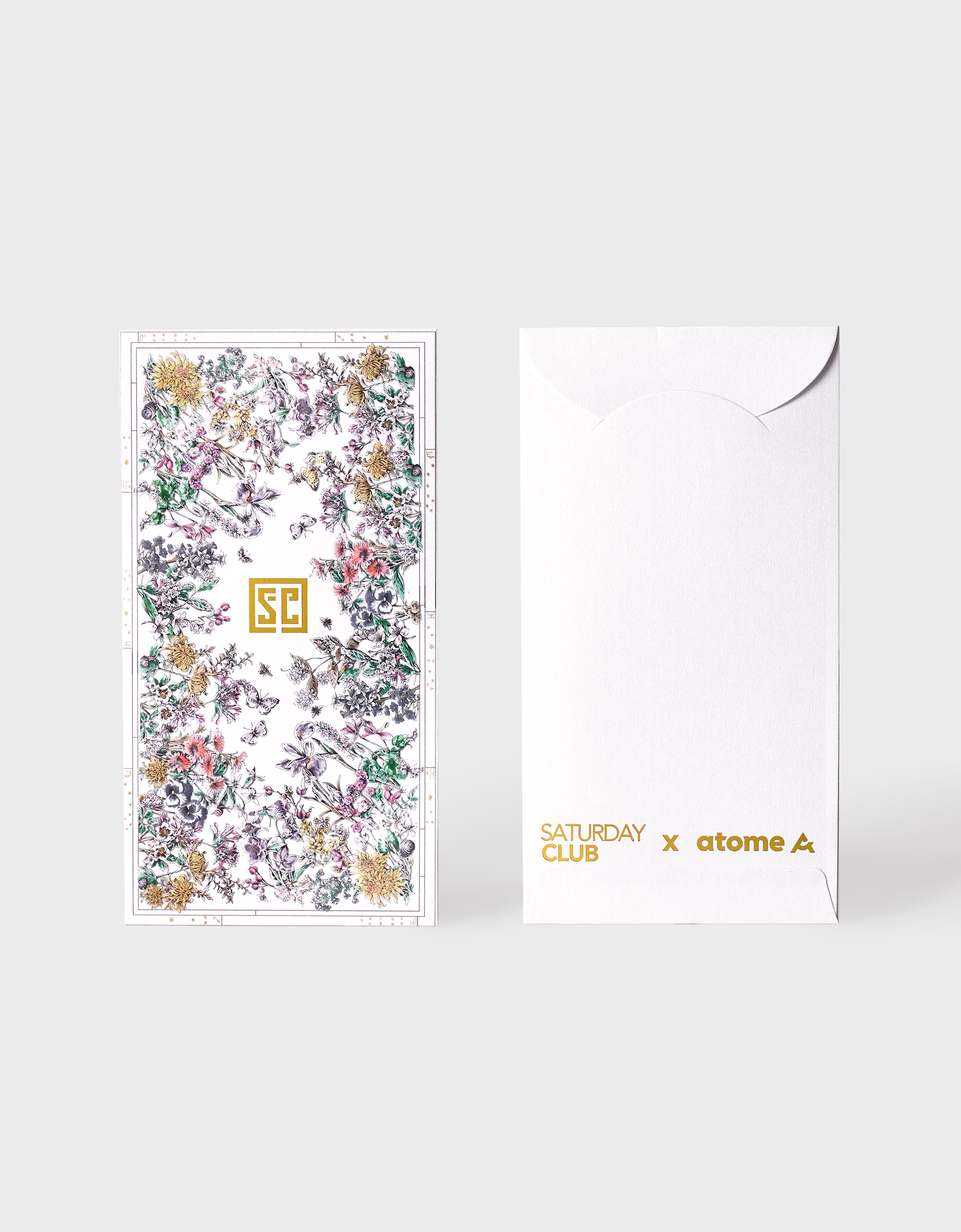 BUNDLE: Botanical Print Reversible Hand Bag & Botanical Print LNY 2026 Red Packets (Limited Edition Prints)